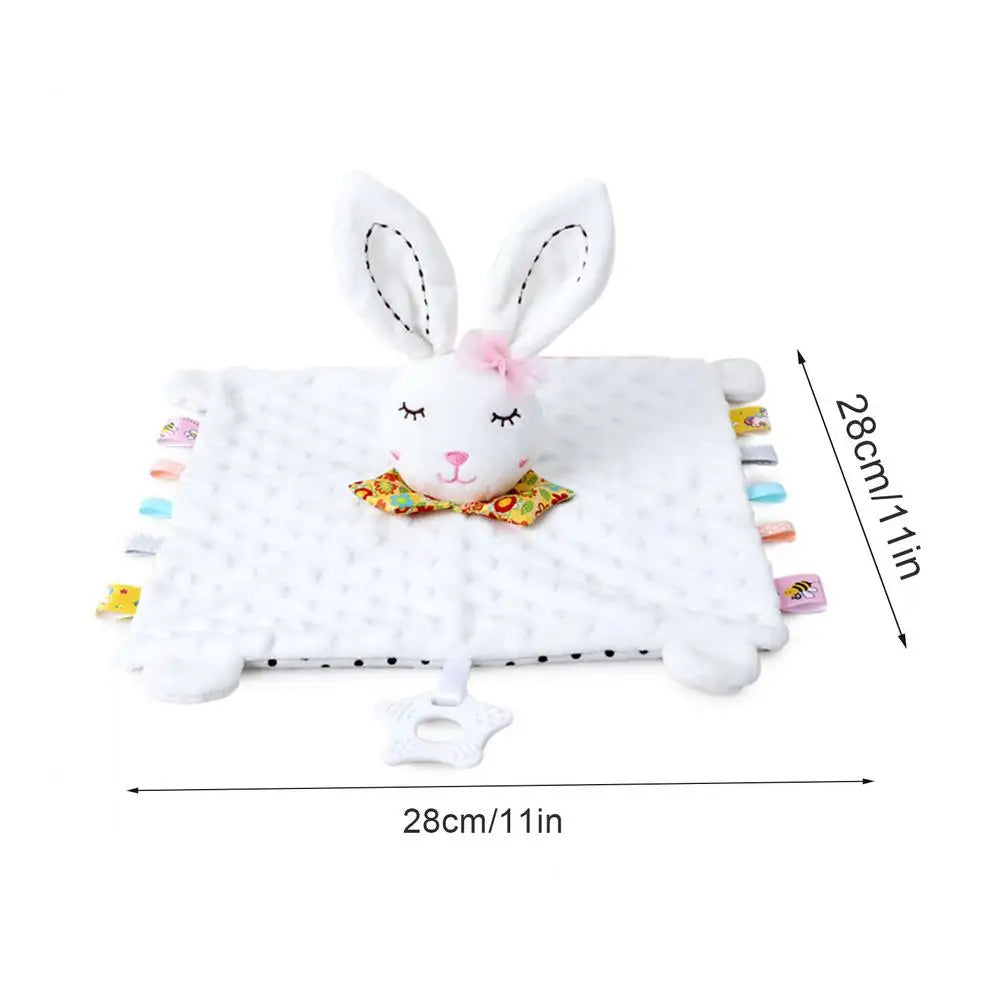 Baby Comfort Blanket - Soft Plush Animal Soother