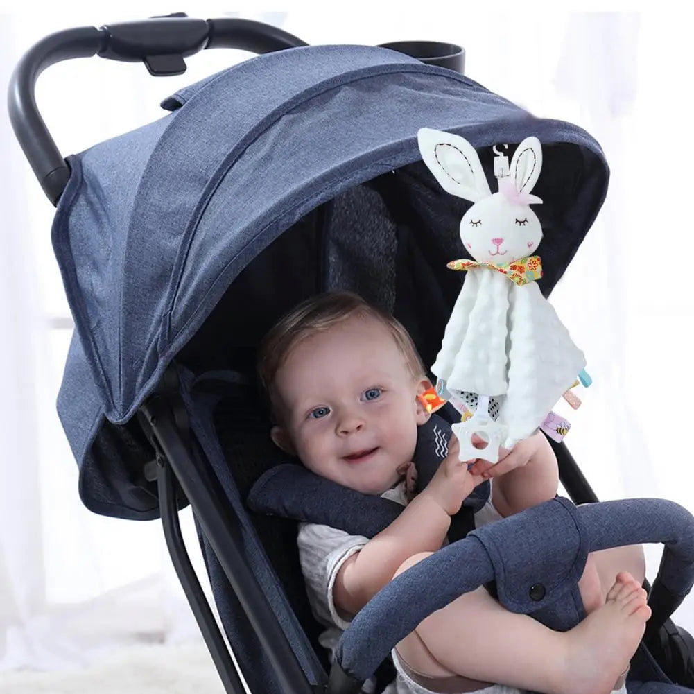 Baby Comfort Blanket - Soft Plush Animal Soother