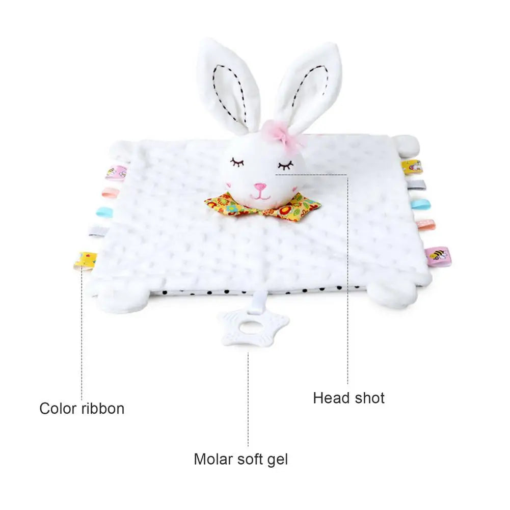 Baby Comfort Blanket - Soft Plush Animal Soother