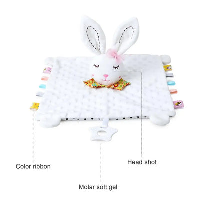 Baby Comfort Blanket - Soft Plush Animal Soother
