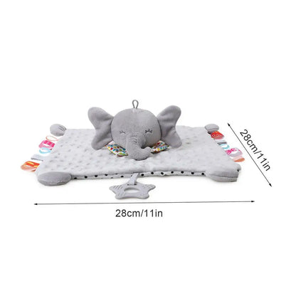 Baby Comfort Blanket - Soft Plush Animal Soother