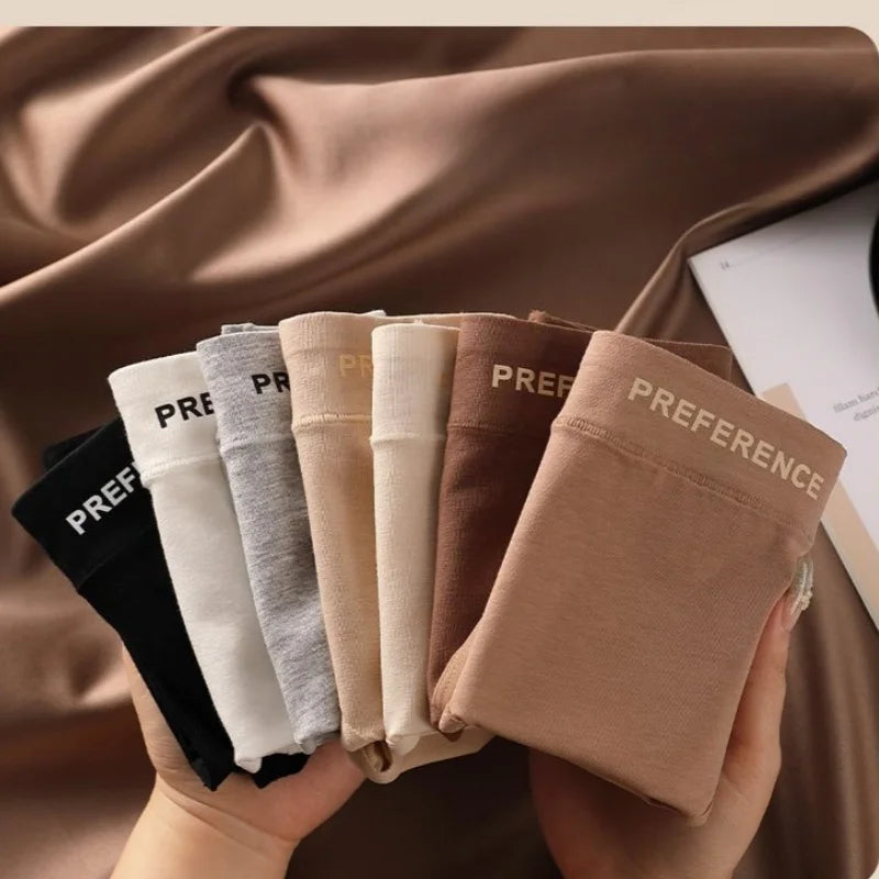 High Waist Cotton Briefs for Women - Breathable Comfort Pack (4 Pieces)