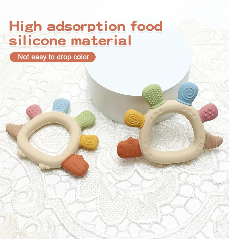 Baby Dinosaur Silicone Teether - BPA Free