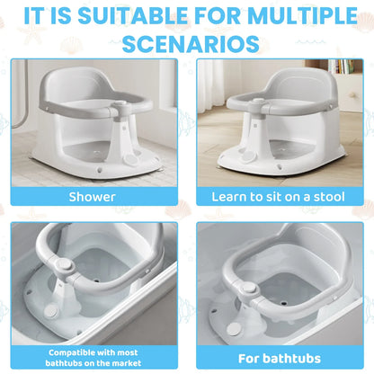 Baby Bath Seat - Anti-Slip Support for Safe Bathing