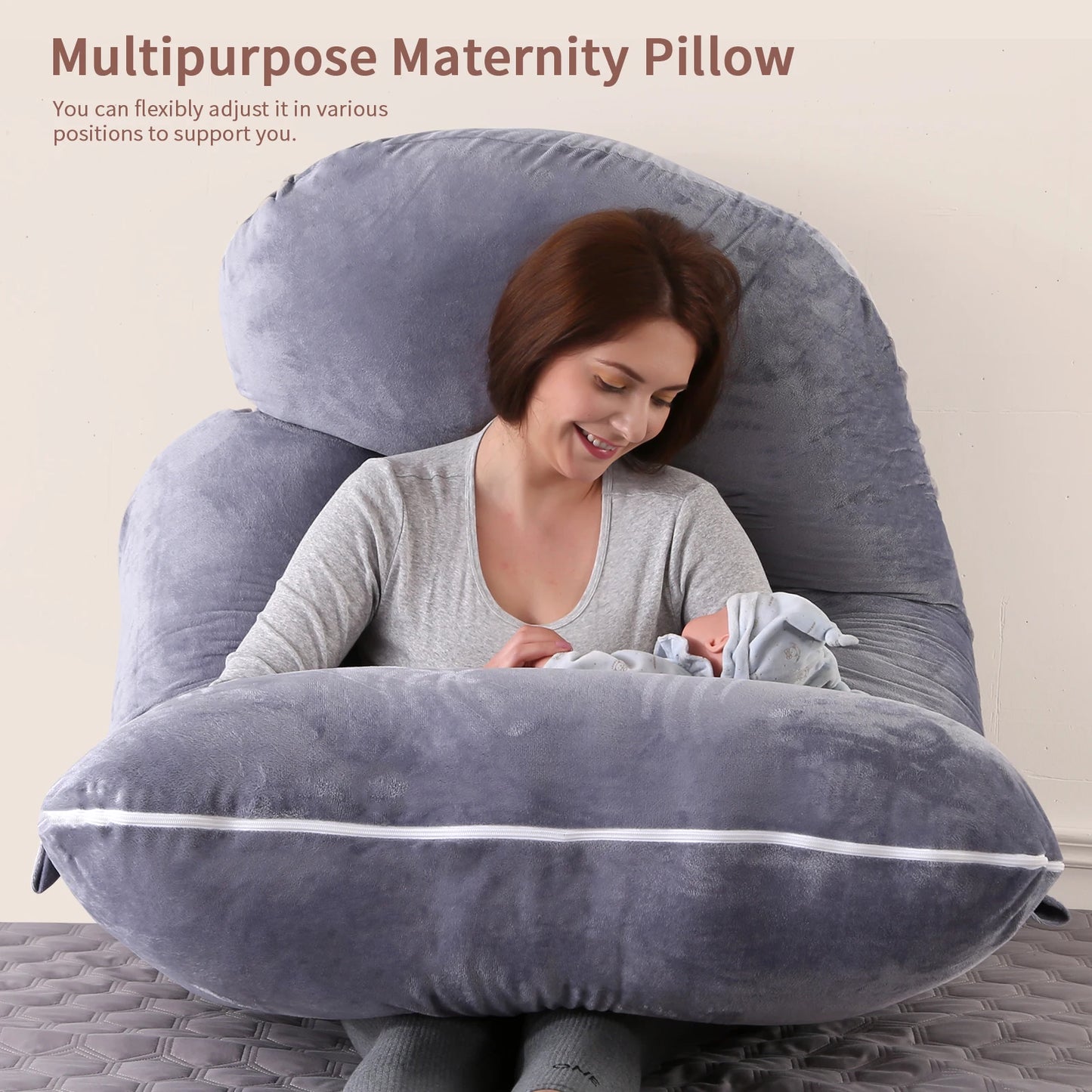 G-Shaped Pregnancy Pillow - Full Body Support