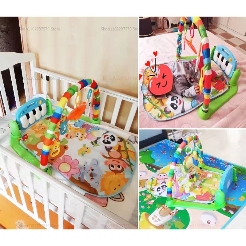 Baby Activity Gym with Piano & Music - Dinosaur Theme Play Mat