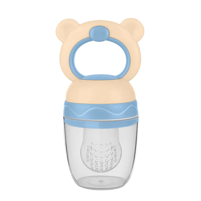 Baby Fruit Feeder - Silicone Mesh Food Pacifier & Teether