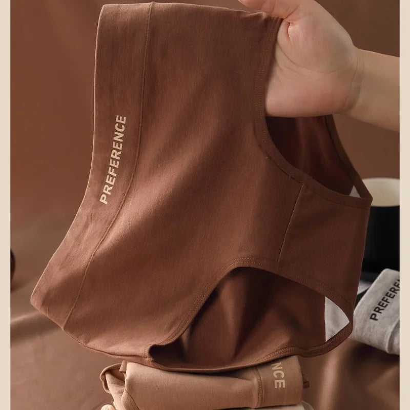 High Waist Cotton Briefs for Women - Breathable Comfort Pack (4 Pieces)