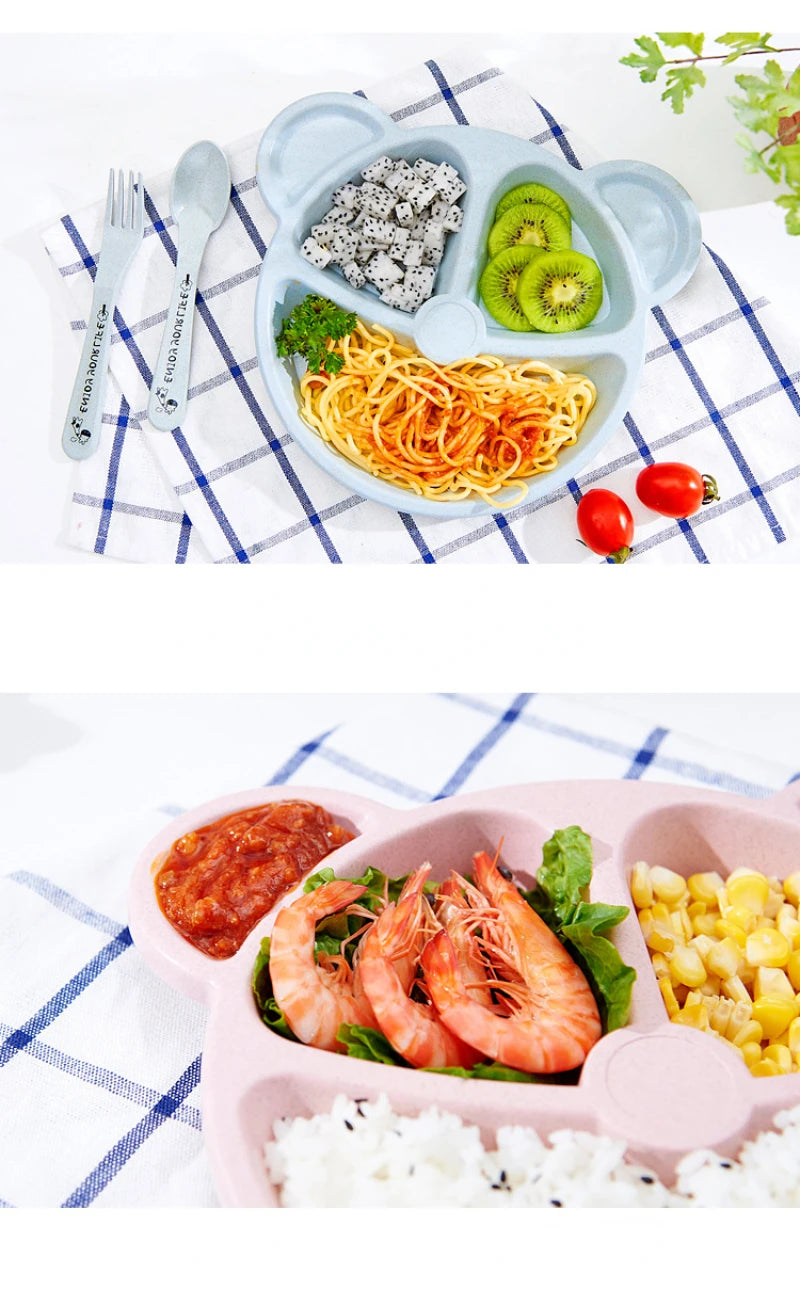 Baby Feeding Set - 3-Piece Bowl, Spoon & Fork Set