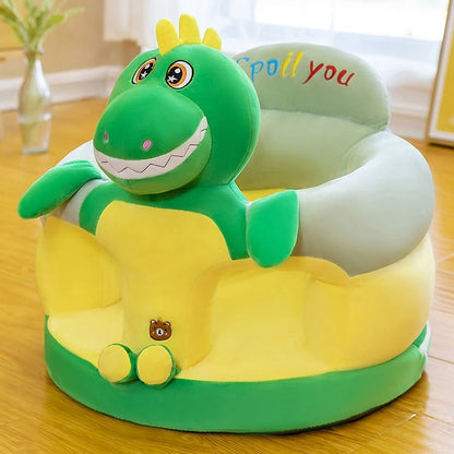 Baby Support Seat Cover - Plush Learning Chair for Sitting & Feeding