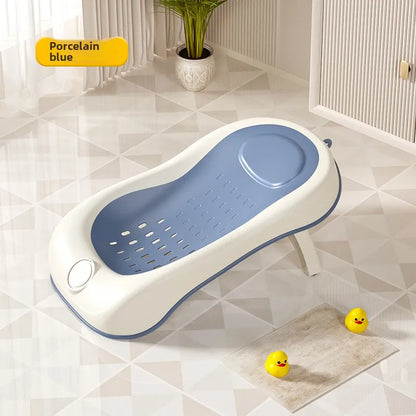 Newborn Bath Seat - Convertible Sit & Lie Bath Rack with Temperature Sensor