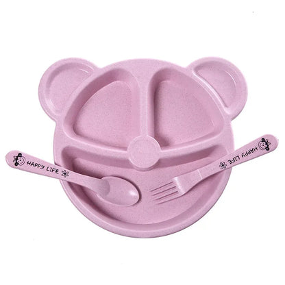 Baby Feeding Set - 3-Piece Bowl, Spoon & Fork Set
