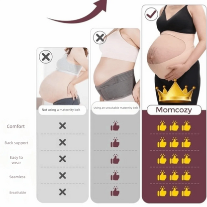 Maternity Support Belt - Adjustable Pregnancy Belly Band for Back & Waist