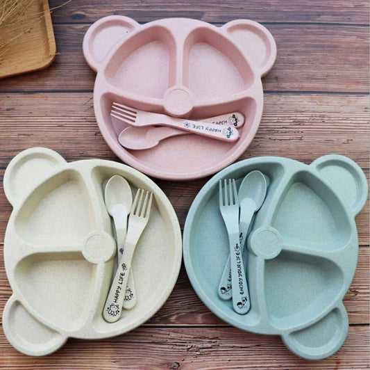 Baby Feeding Set - 3-Piece Bowl, Spoon & Fork Set