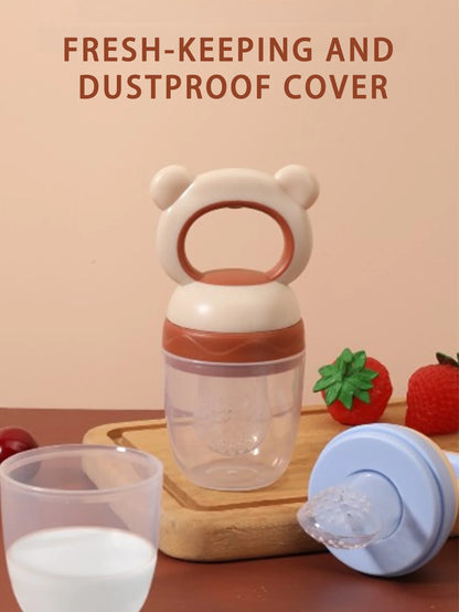 Baby Fruit Feeder - Silicone Mesh Food Pacifier & Teether