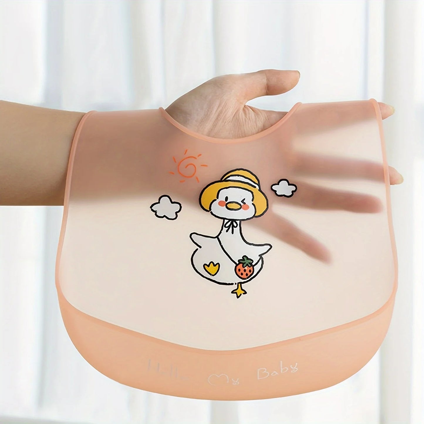 Silicone Baby Bib - Waterproof with Food Catcher Pocket