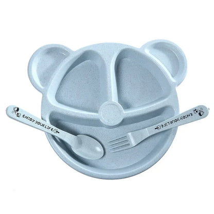 Baby Feeding Set - 3-Piece Bowl, Spoon & Fork Set