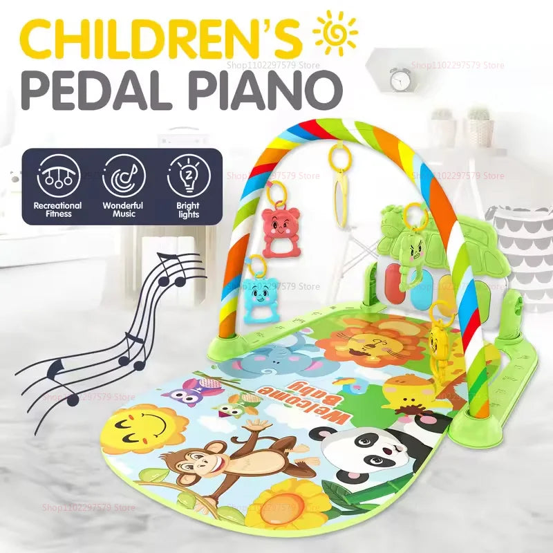 Baby Activity Gym with Piano & Music - Dinosaur Theme Play Mat