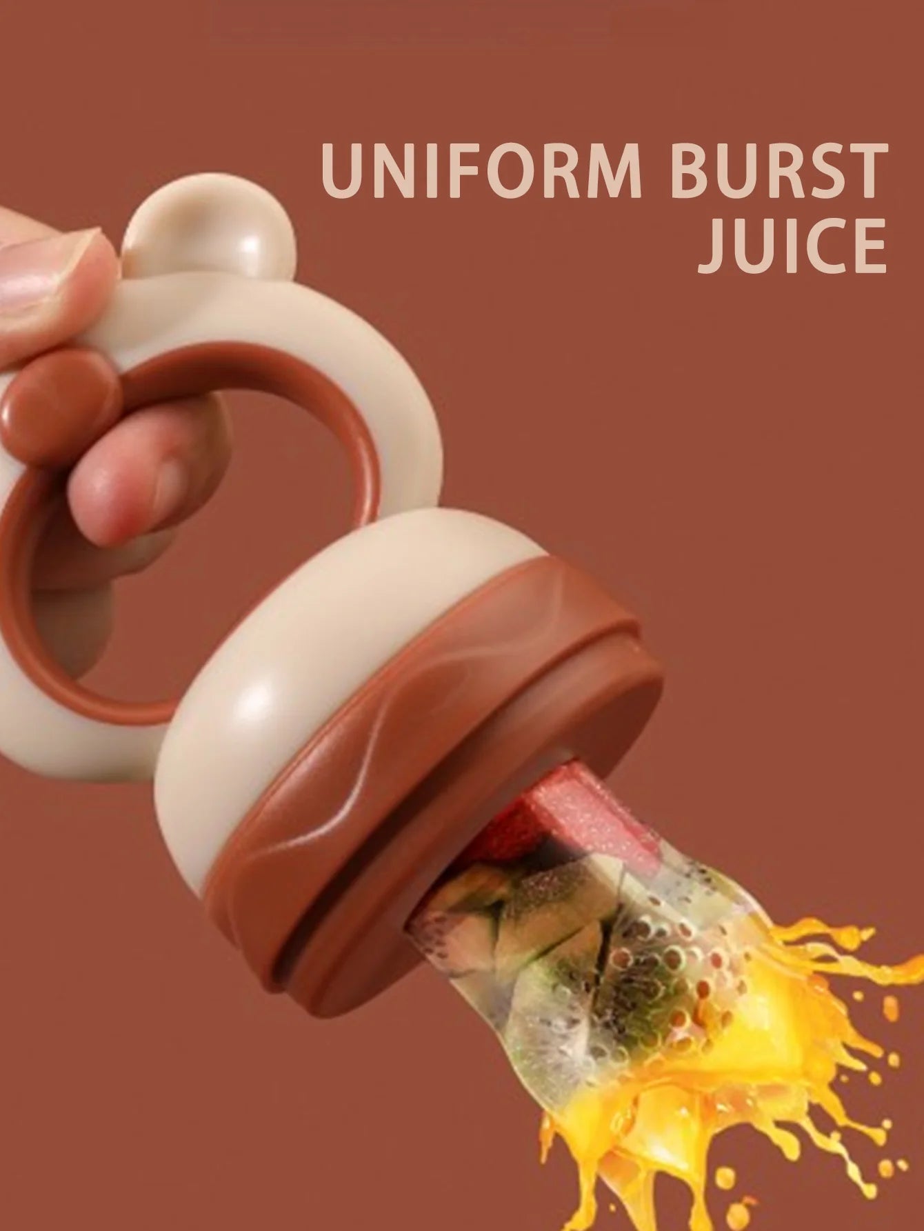 Baby Fruit Feeder - Silicone Mesh Food Pacifier & Teether