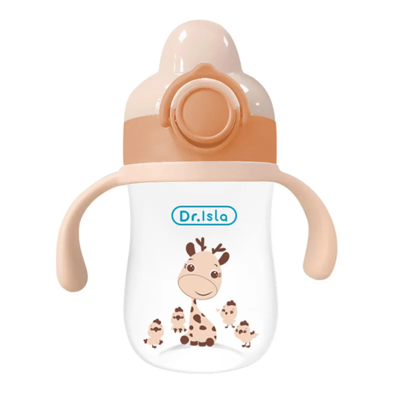 Baby Training Cup with Straw - 300ml BPA-Free Sippy Cup with Handles