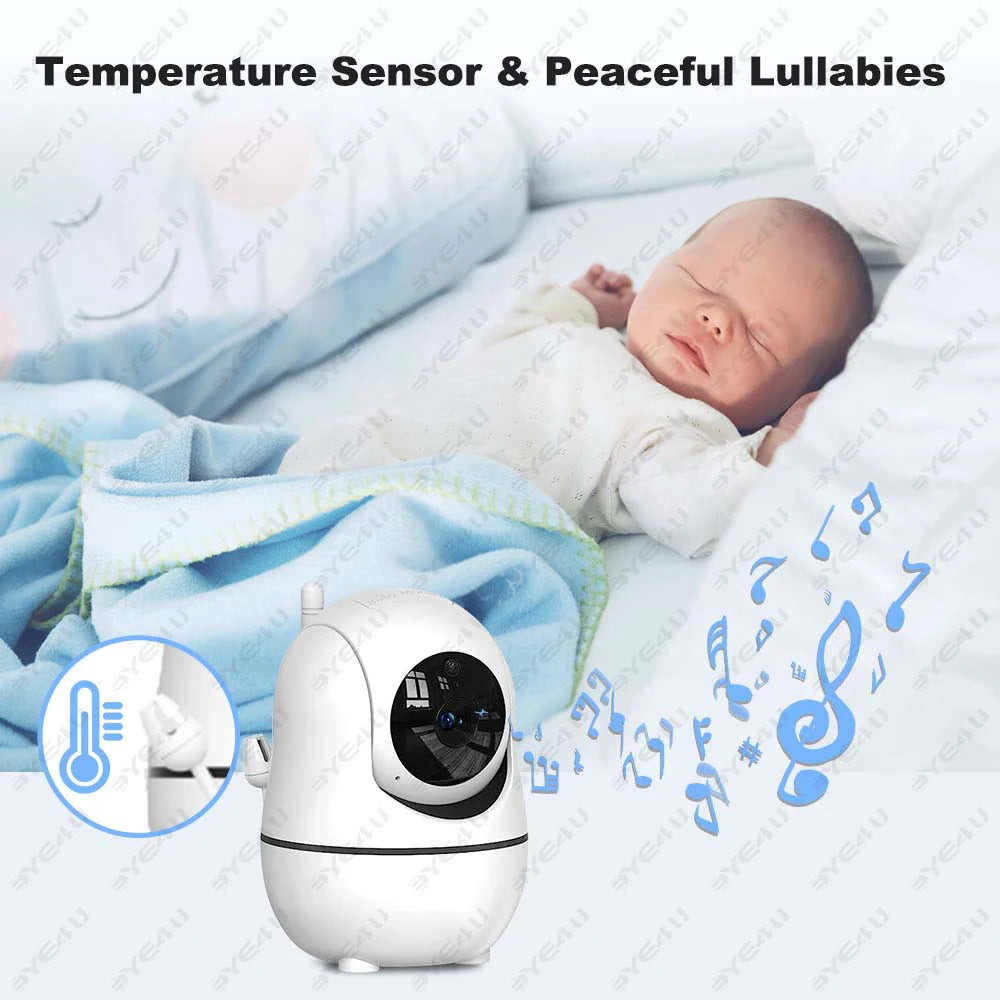 Premium 5" HD Video Baby Monitor with Temperature Sensor & Night Vision
