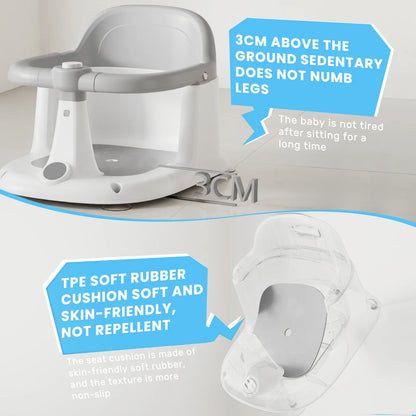 Baby Bath Seat - Anti-Slip Support for Safe Bathing