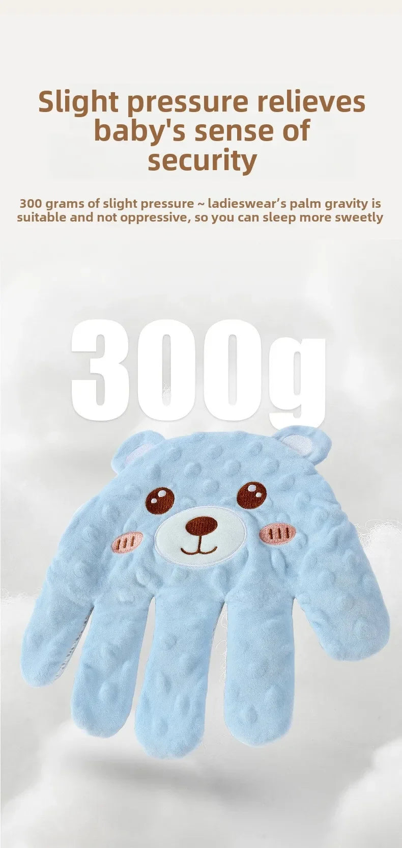 Baby Soothing Sleep Aid - Plush Hand Pillow with Remote Control
