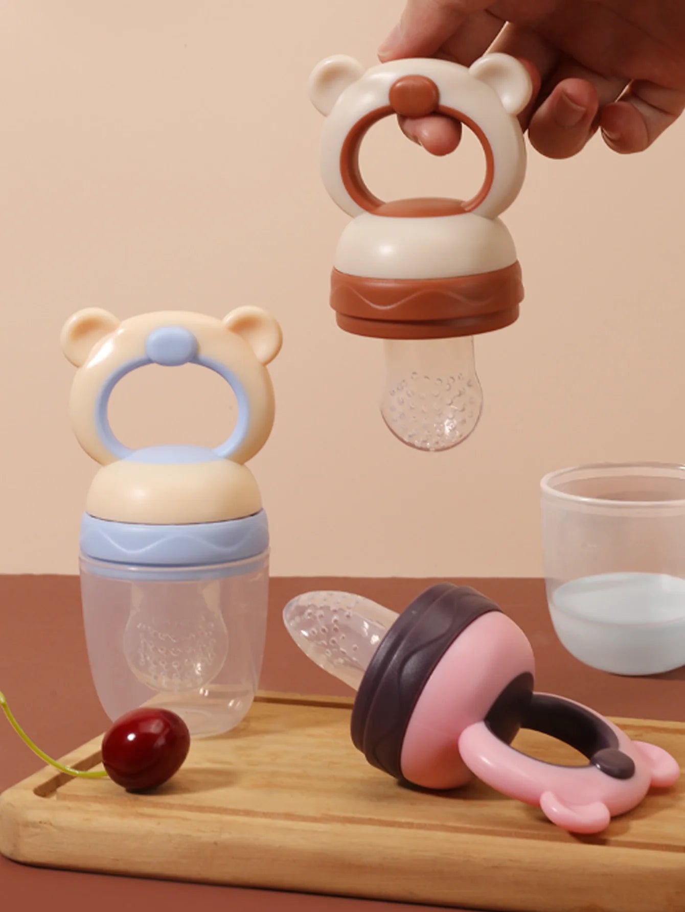 Baby Fruit Feeder - Silicone Mesh Food Pacifier & Teether