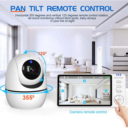 Premium 5" HD Video Baby Monitor with Temperature Sensor & Night Vision