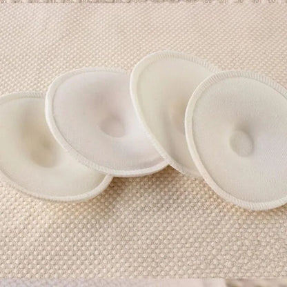 Washable Reusable Nursing Pads - Soft Cotton Breast Pads (4 Pack)