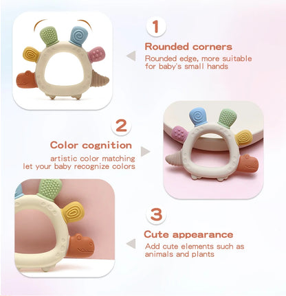 Baby Dinosaur Silicone Teether - BPA Free