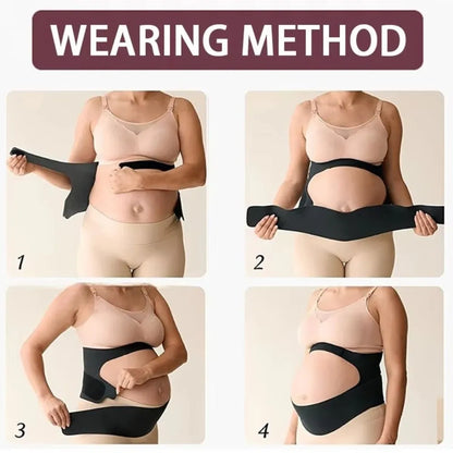 Maternity Support Belt - Adjustable Pregnancy Belly Band for Back & Waist