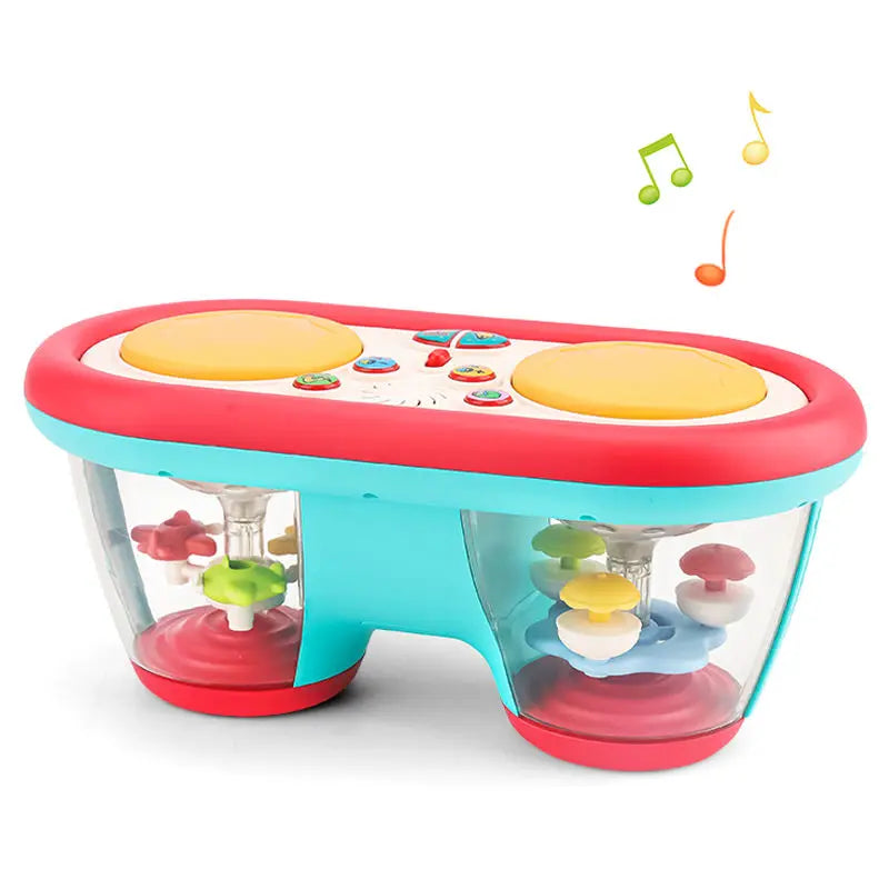 Musical Hand Drum Toy with Lights & Sounds - Interactive Learning Instrument