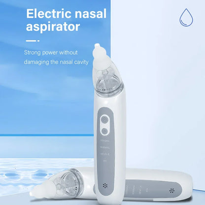 Electric Baby Nasal Aspirator - Automatic Nose Cleaner with Music & 3 Tips