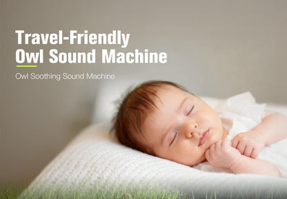 Portable White Noise Sound Machine with Cry Sensor & Night Light