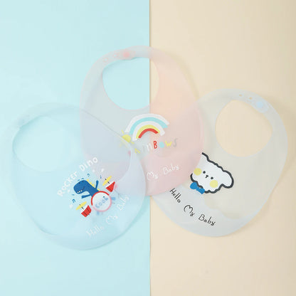 Silicone Baby Bib - Waterproof with Food Catcher Pocket