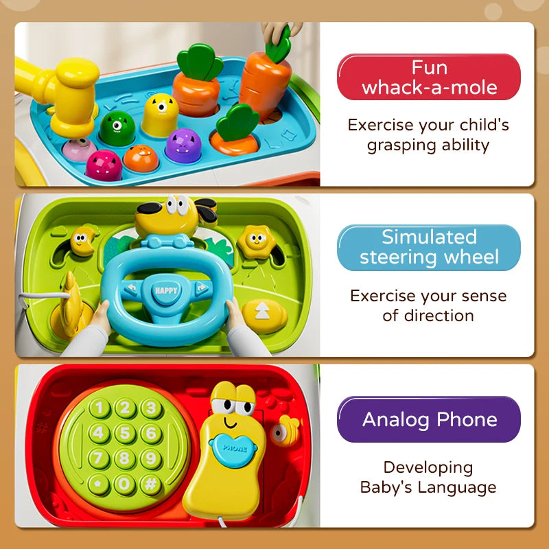 Baby Phone Toy with Music & Lights - Educational Mobile Learning Toy
