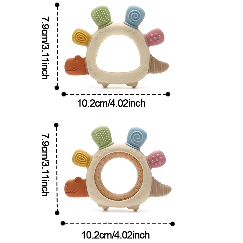 Baby Dinosaur Silicone Teether - BPA Free