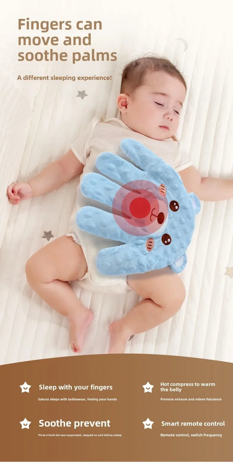 Baby Soothing Sleep Aid - Plush Hand Pillow with Remote Control