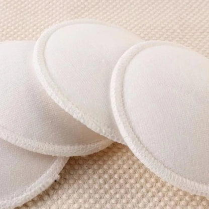 Washable Reusable Nursing Pads - Soft Cotton Breast Pads (4 Pack)