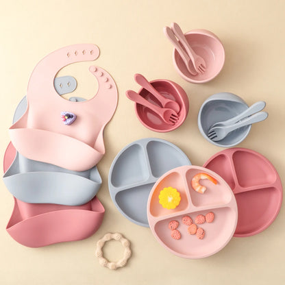 5-Piece Baby Silicone Feeding Set - Complete Mealtime Essentials