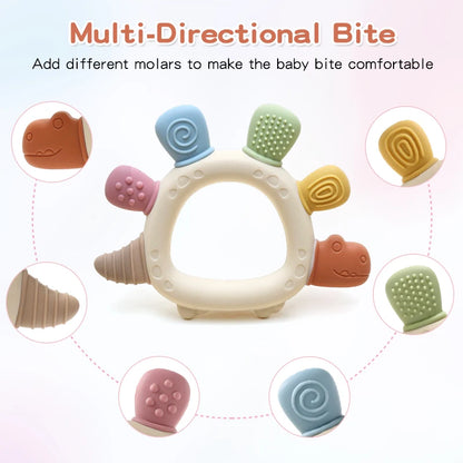 Baby Dinosaur Silicone Teether - BPA Free