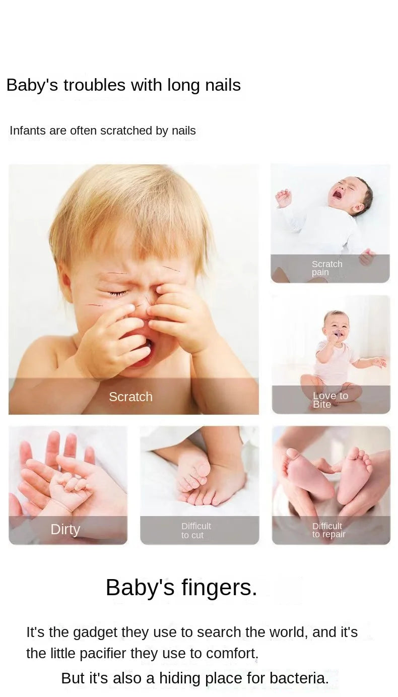 Electric Baby Nail Trimmer - Safe Nail Care Kit for Newborns & Infants