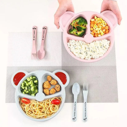 Baby Feeding Set - 3-Piece Bowl, Spoon & Fork Set