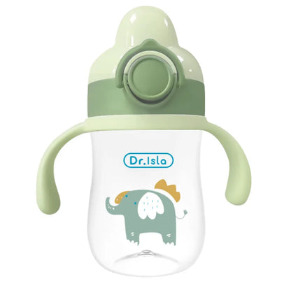 Baby Training Cup with Straw - 300ml BPA-Free Sippy Cup with Handles