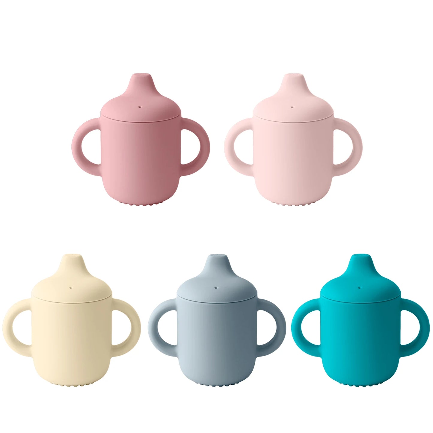 Baby Silicone Training Cup - 180ml Learning Sippy Cup