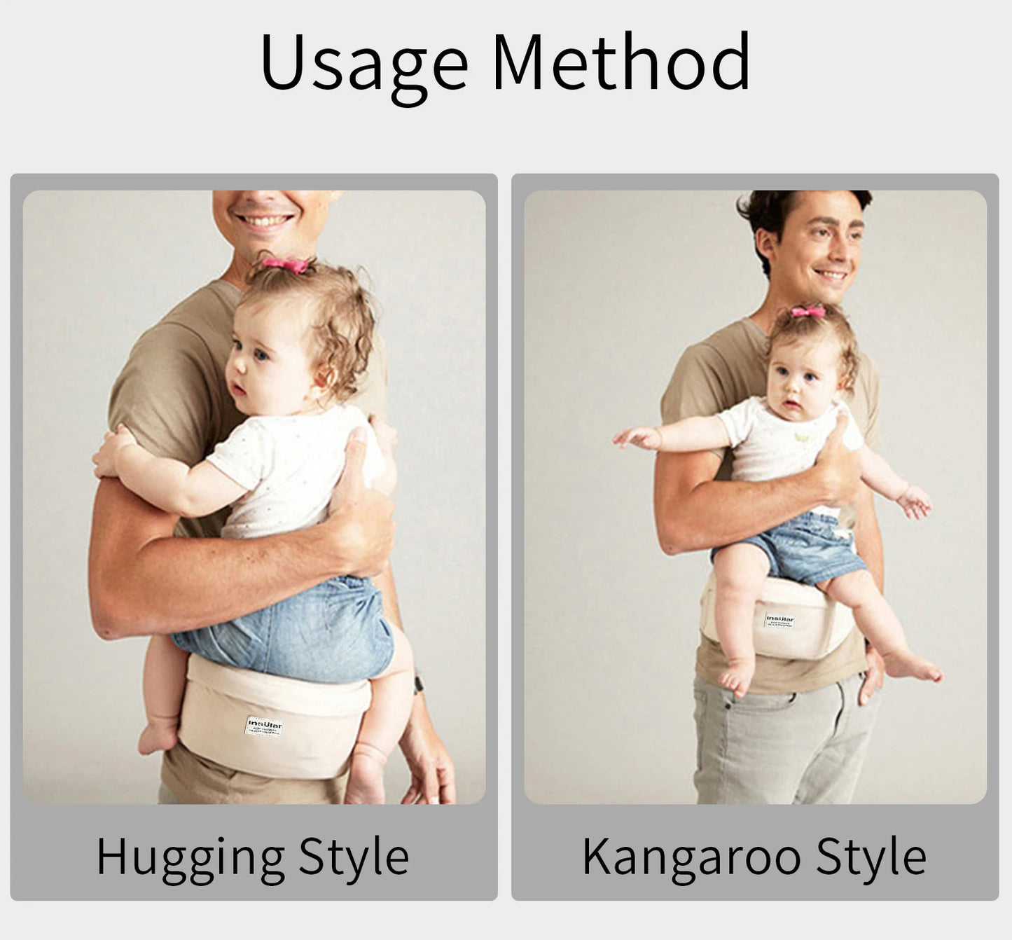 Ergonomic Baby Hip Seat Carrier with Waist Support