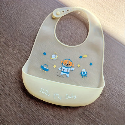 Silicone Baby Bib - Waterproof with Food Catcher Pocket