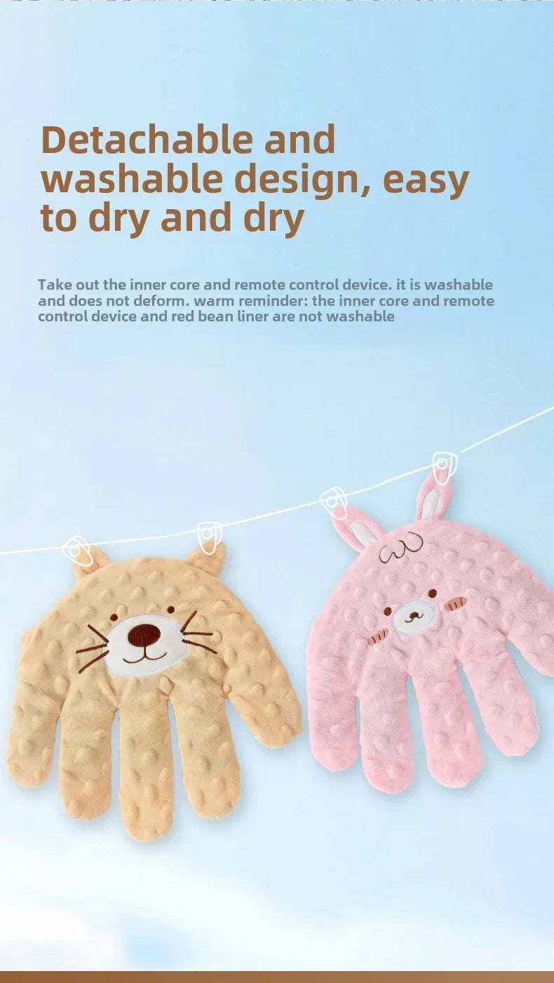 Baby Soothing Sleep Aid - Plush Hand Pillow with Remote Control