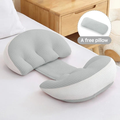 Pregnancy Pillow - Full Body Support Pillow with Free Auxiliary Cushion